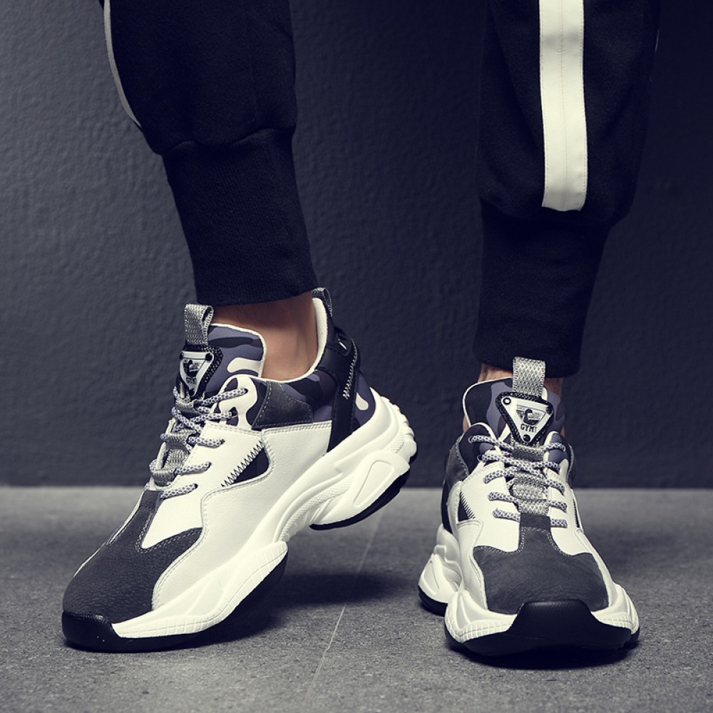 New Casual Shoes Thick-Soled Sports Super Hot Color Matching Increased Shoes