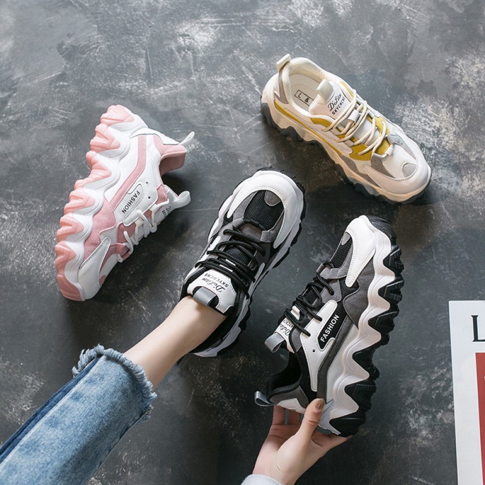 Spring Fashion Women's Breathable Platform Casual Sports Shoes